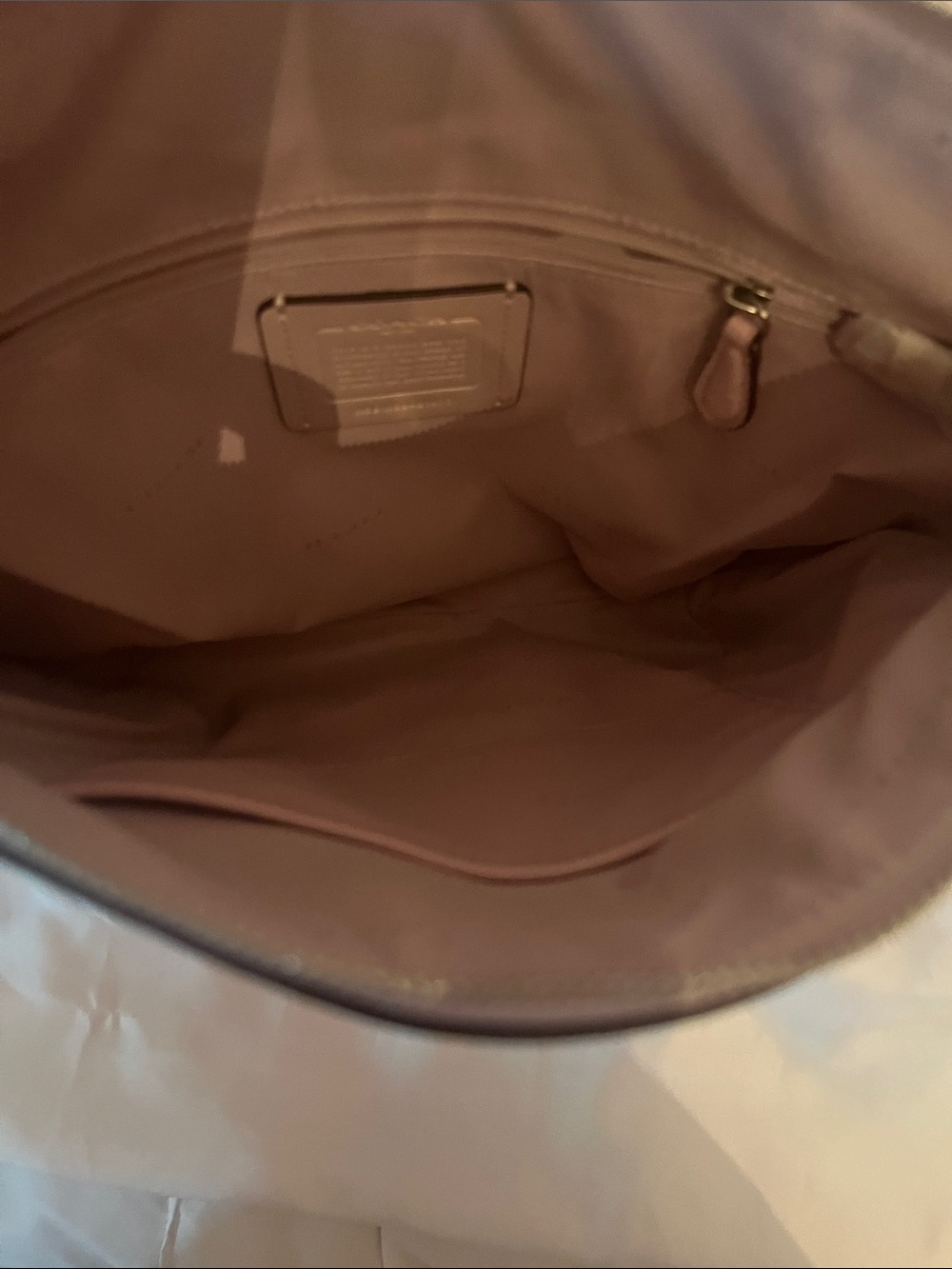 Coach Pink Pebbled Leather Crossbody Bag - Picture 10 of 12